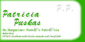 patricia puskas business card